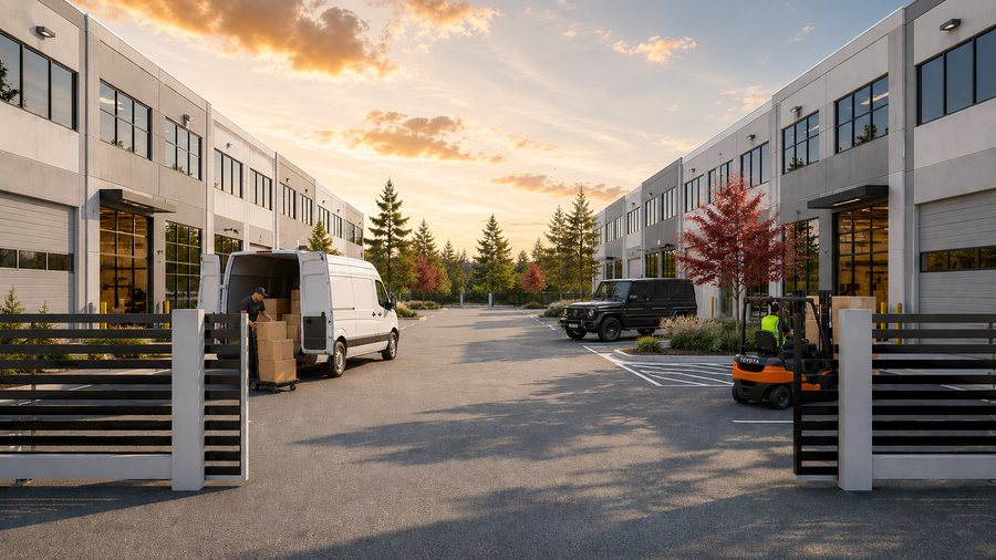 Appaloosa courtyard and loading area
