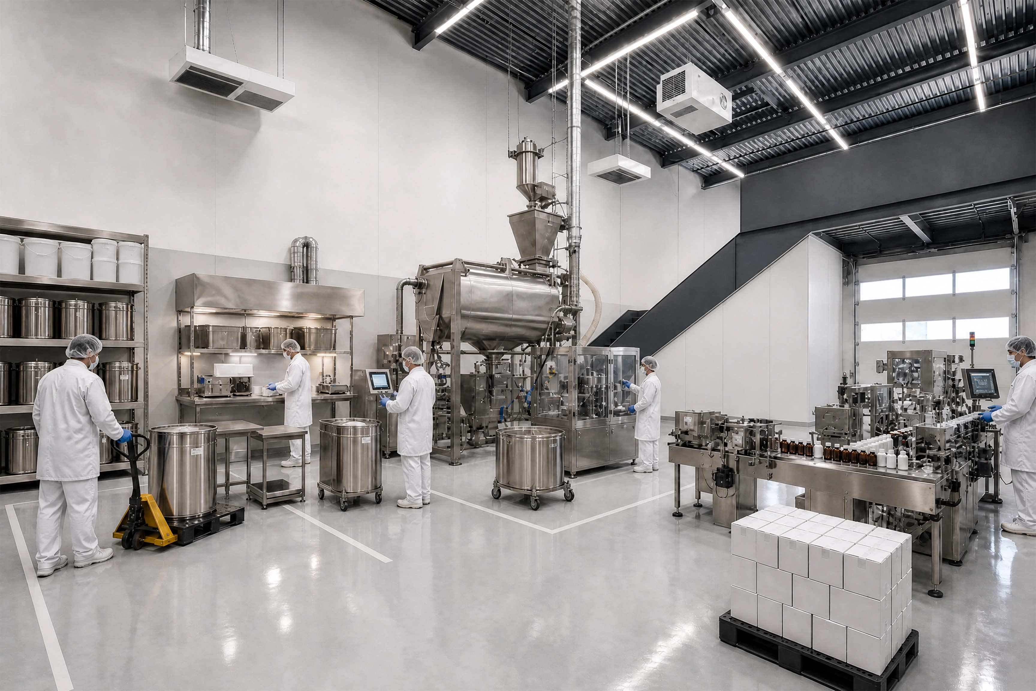 Rendering of a manufacturing space inside an Appaloosa unit